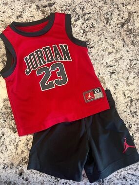 Jordan Kid’s Basketball Jersey and Shorts Set
